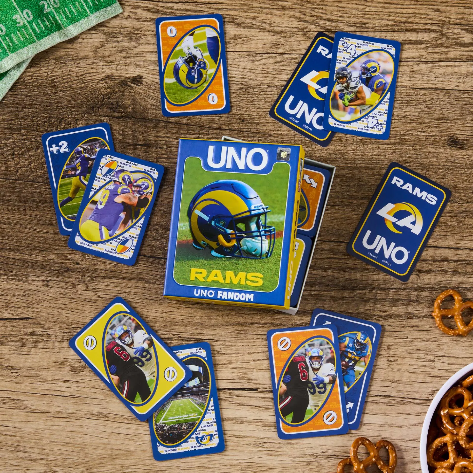 UNO Fandom NFL Los Angeles Rams Game Deck