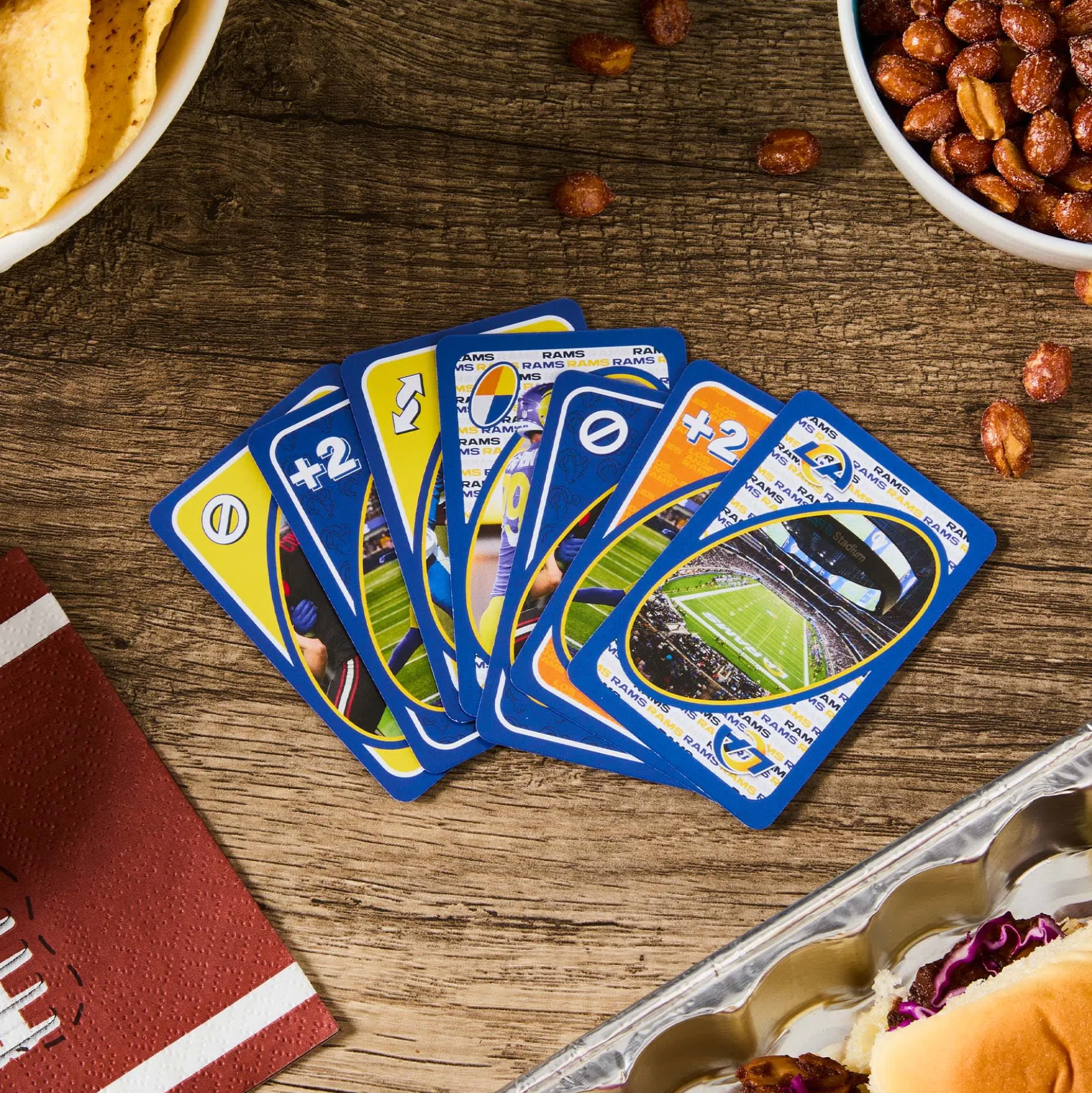 UNO Fandom NFL Los Angeles Rams Game Deck