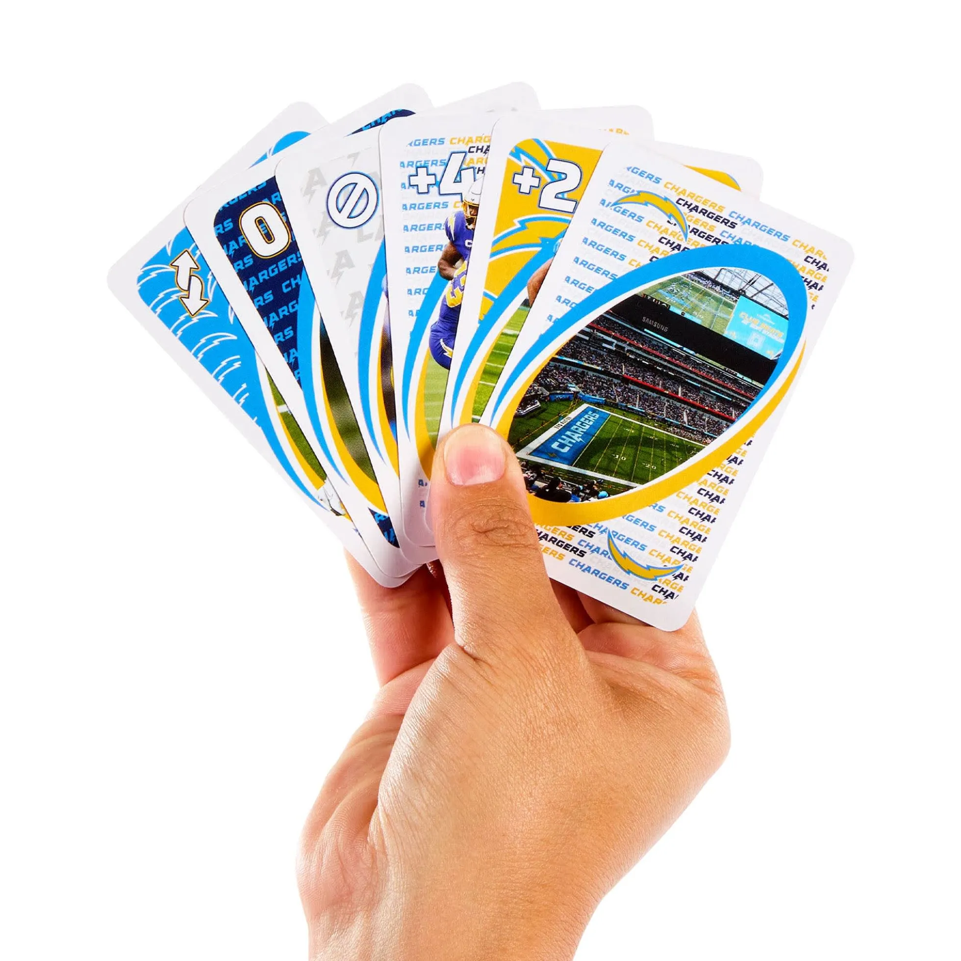 UNO Fandom NFL Los Angeles Chargers Game Deck