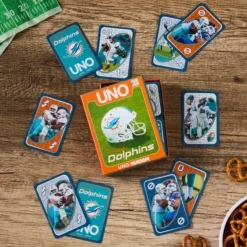 UNO Fandom NFL Miami Dolphins Game Deck