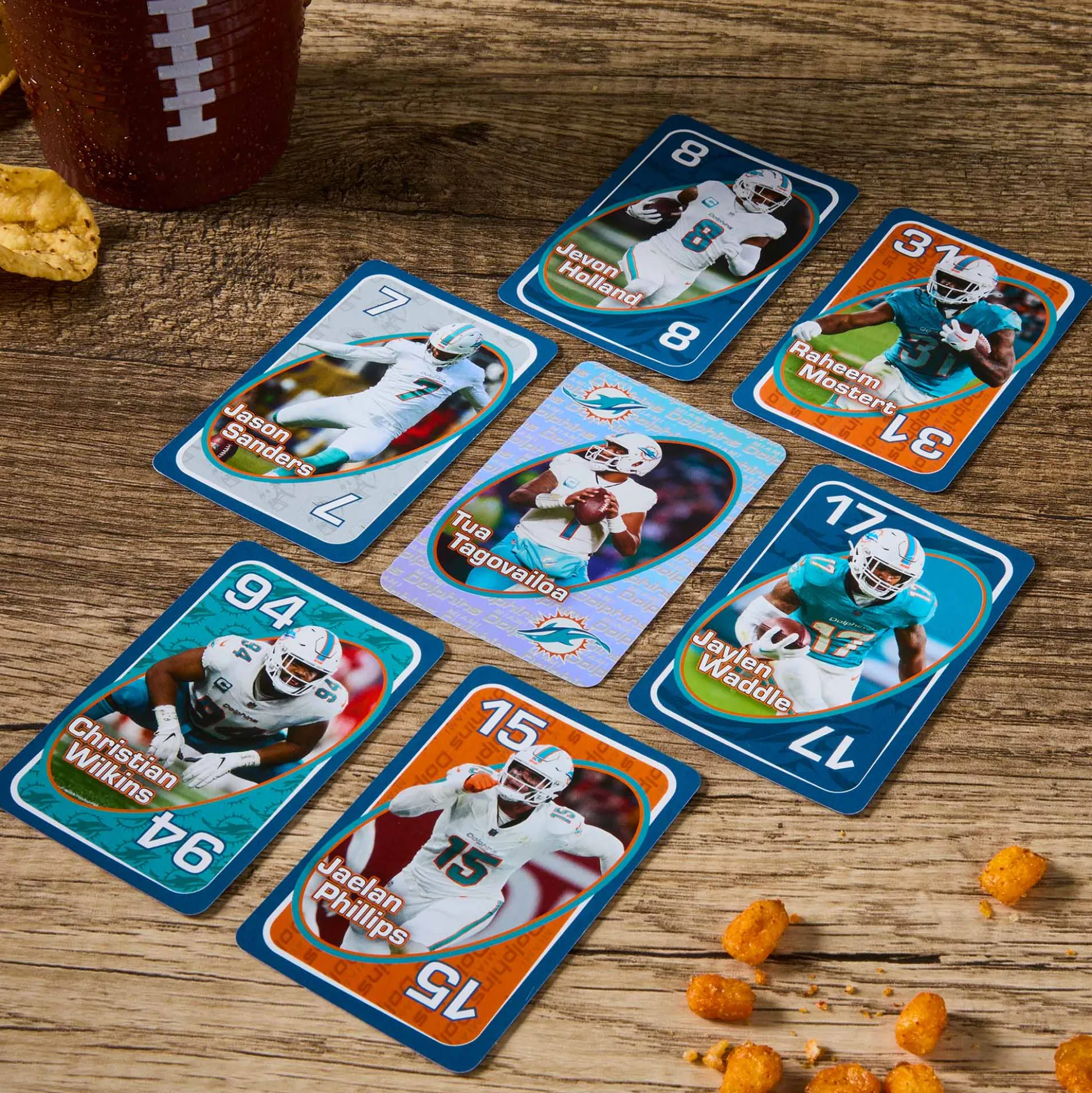 UNO Fandom NFL Miami Dolphins Game Deck
