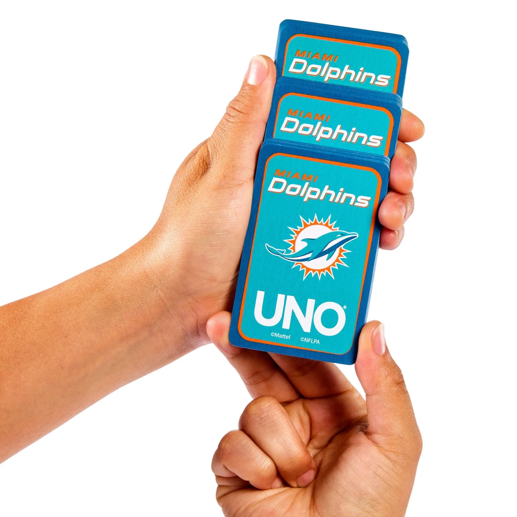 UNO Fandom NFL Miami Dolphins Game Deck