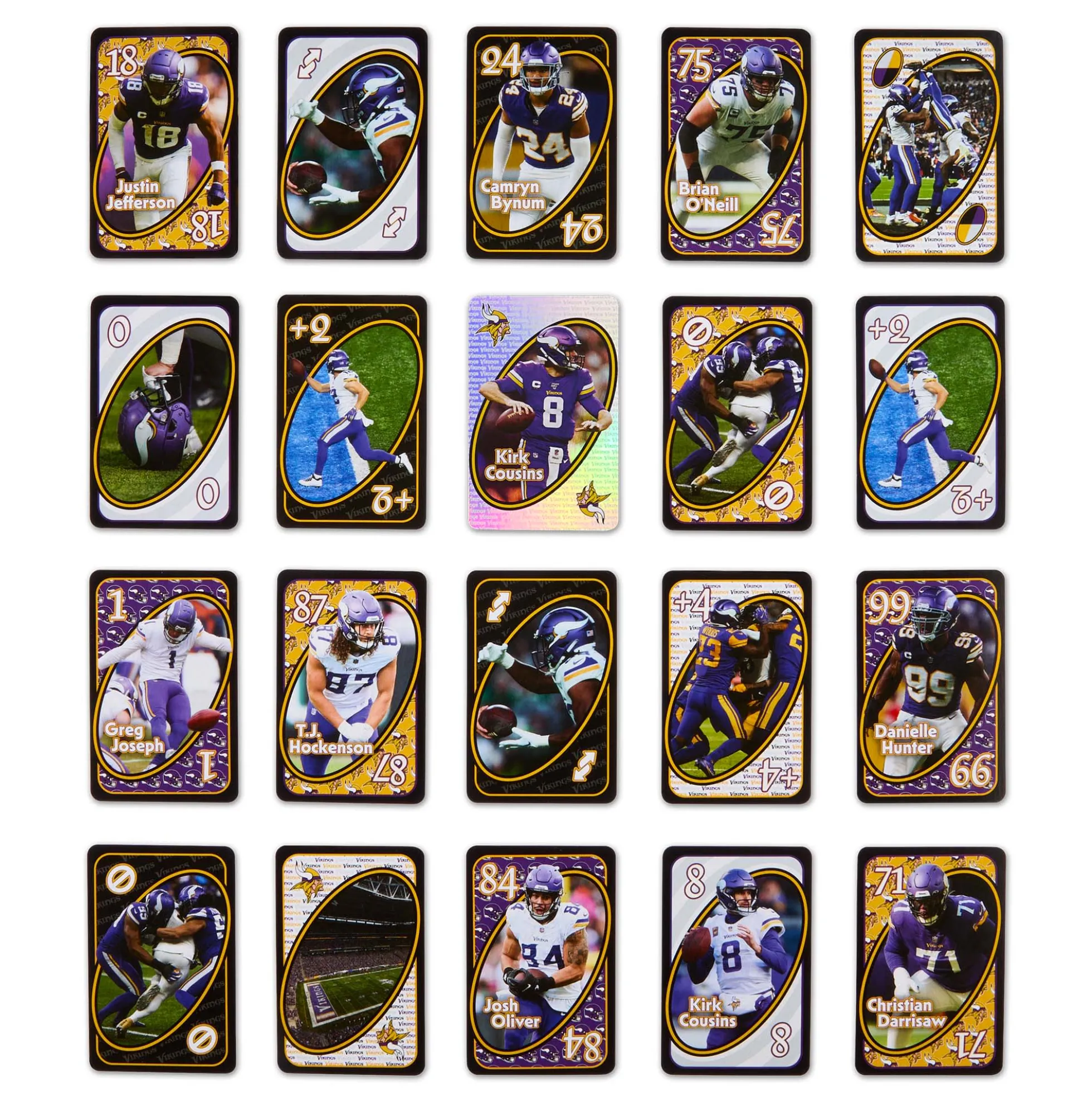 UNO Fandom NFL Minnesota Vikings Game Deck