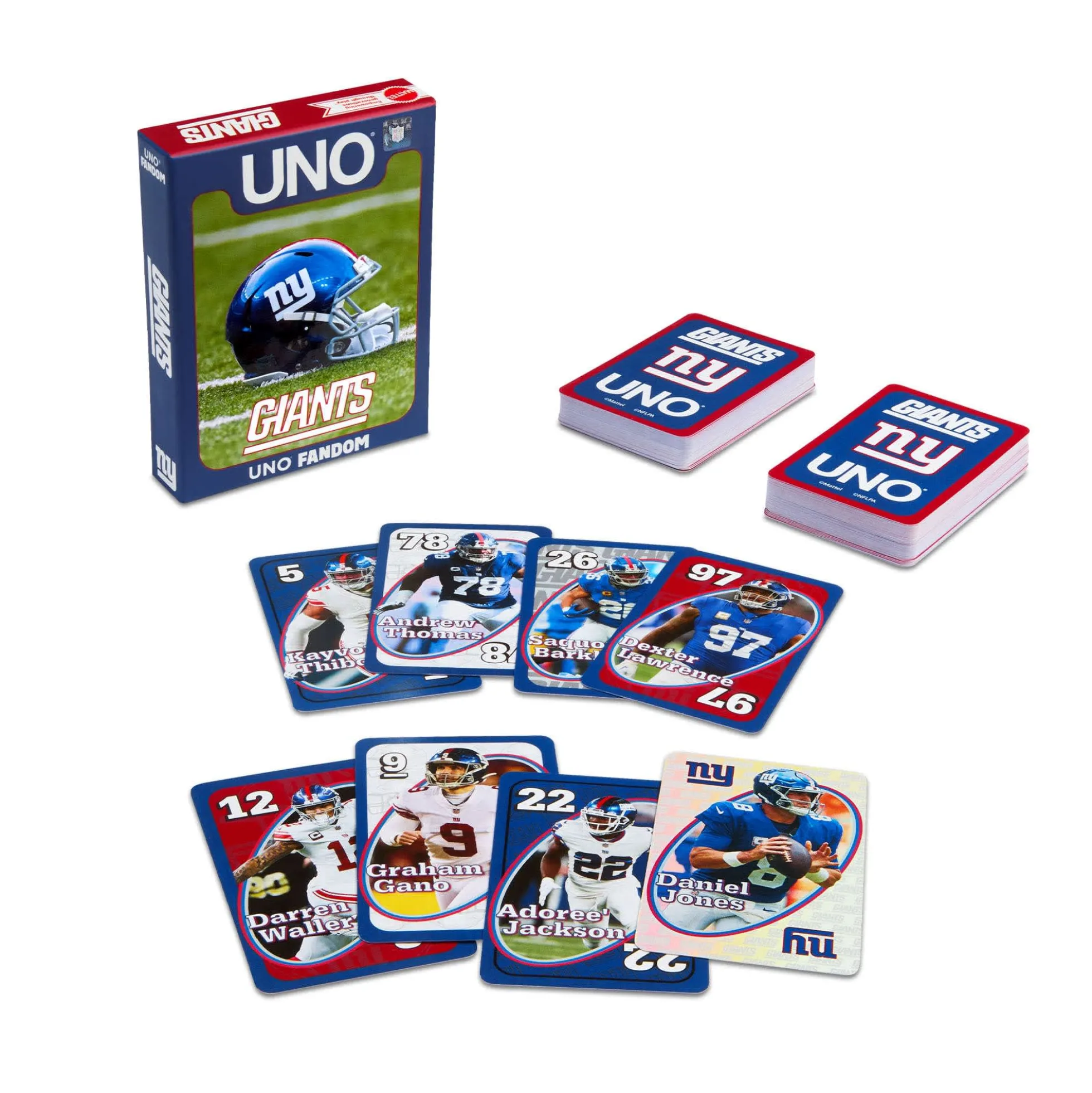 UNO Fandom NFL New York Giants Game Deck