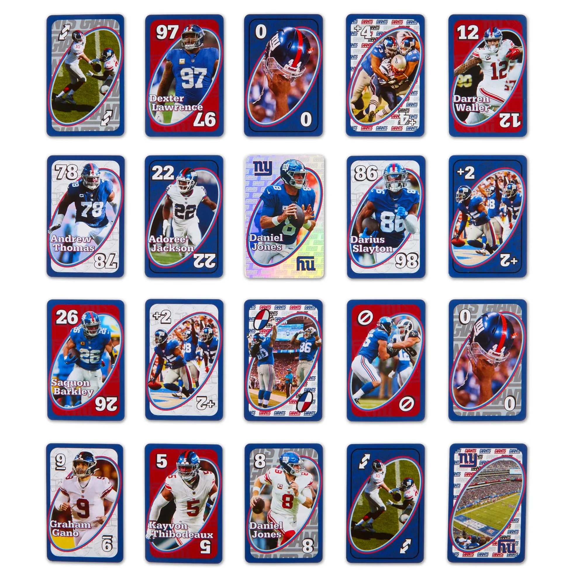 UNO Fandom NFL New York Giants Game Deck