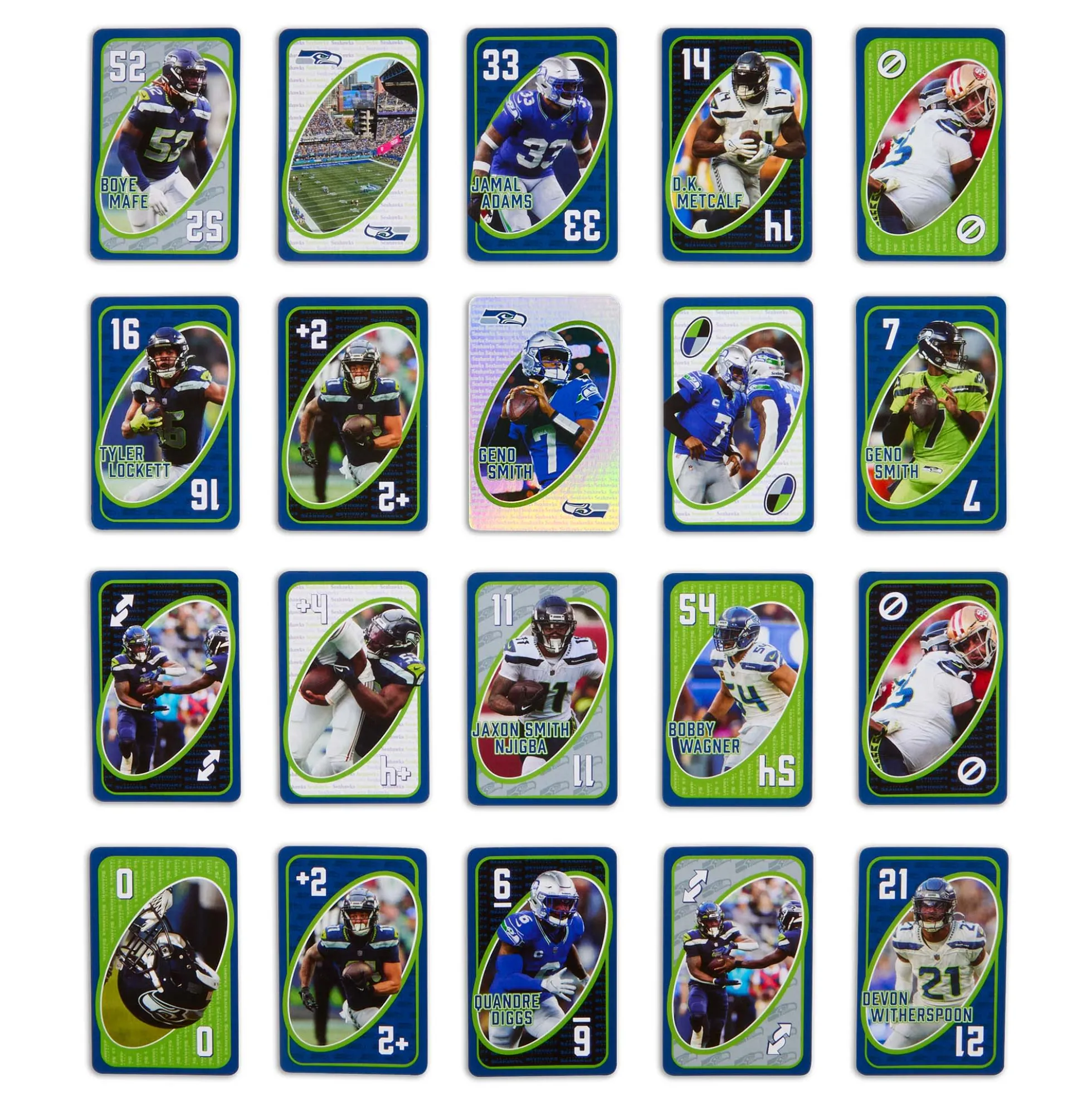 UNO Fandom NFL Seattle Seahawks Game Deck