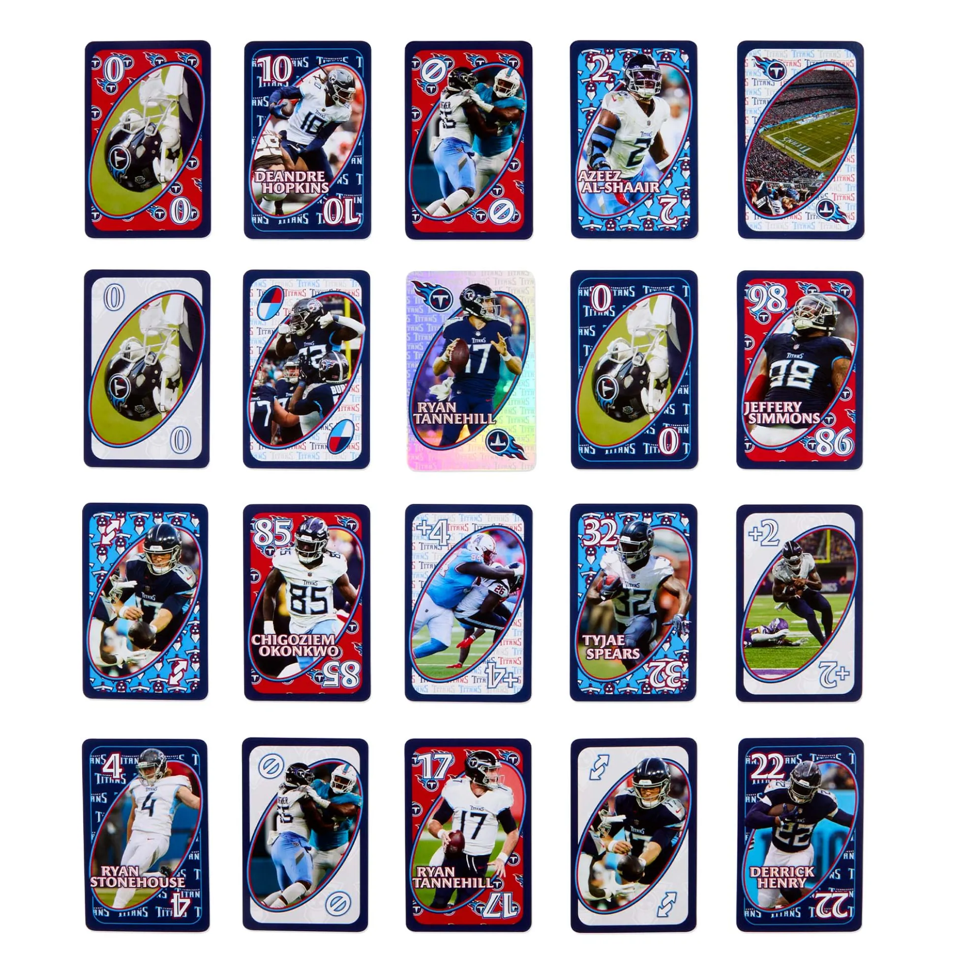 UNO Fandom NFL Tennessee Titans Game Deck