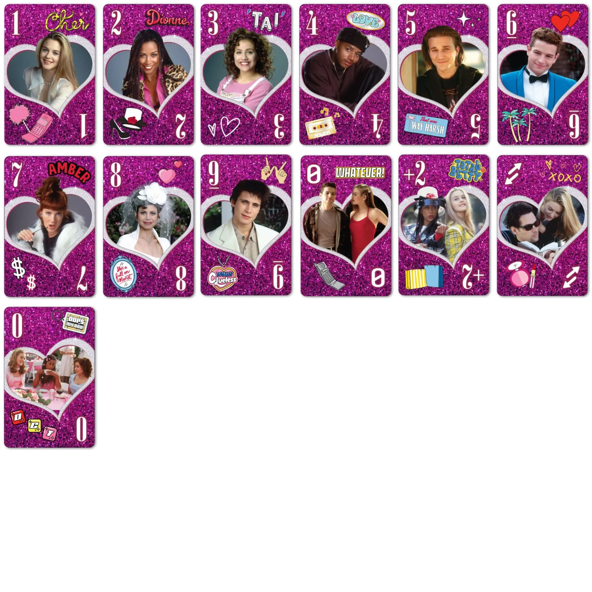 UNO Fandom x Clueless 30th Anniversary Deck