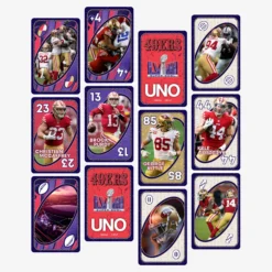 UNO LVIII Super Bowl Card Game San Francisco 49ers