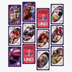 UNO LVIII Super Bowl Card Game San Francisco 49ers