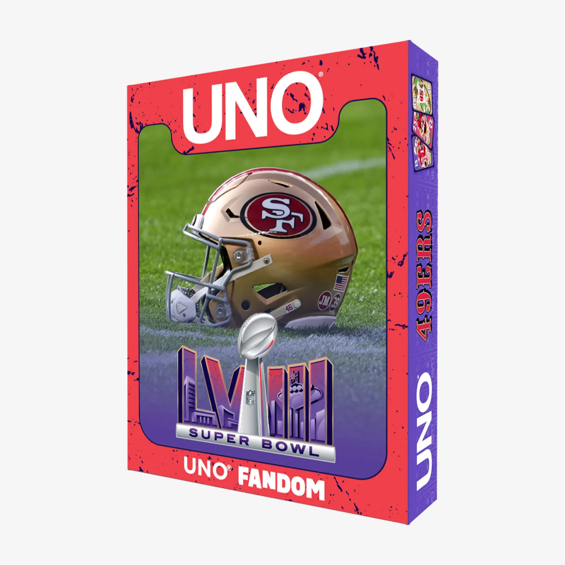 UNO LVIII Super Bowl Card Game San Francisco 49ers