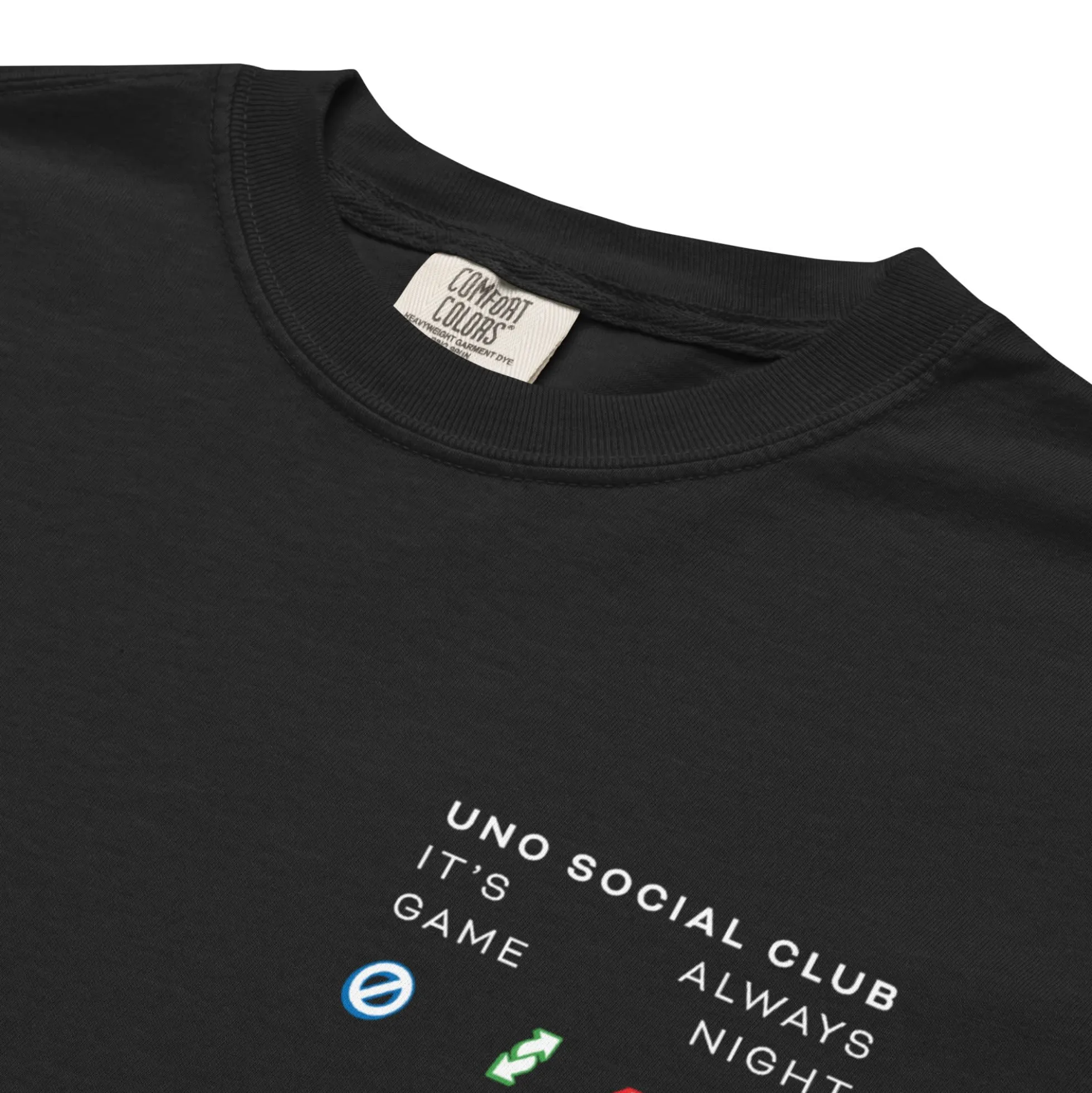 UNO Social Club Rules Black T-shirt