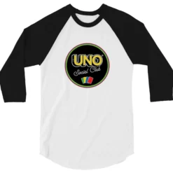 UNO Social Club White Raglan Tee