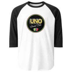 UNO Social Club White Raglan Tee