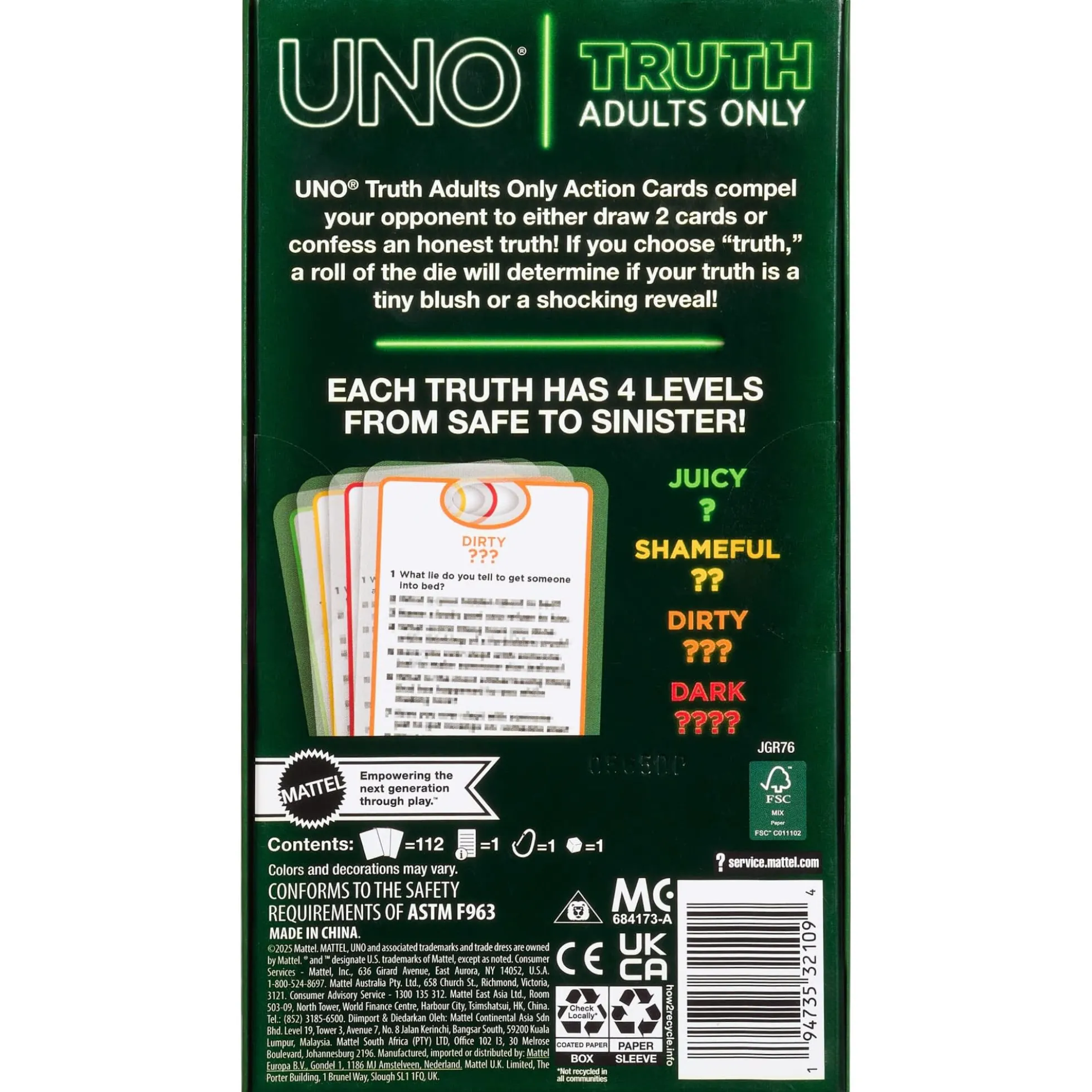 UNO Truth Adults Only
