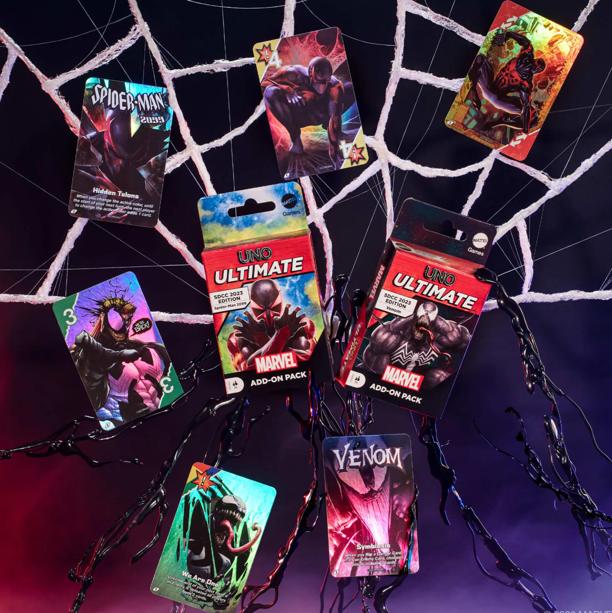 UNO Ultimate Marvel Spider-Man 2099 vs. Venom Add-On 2-Pack
