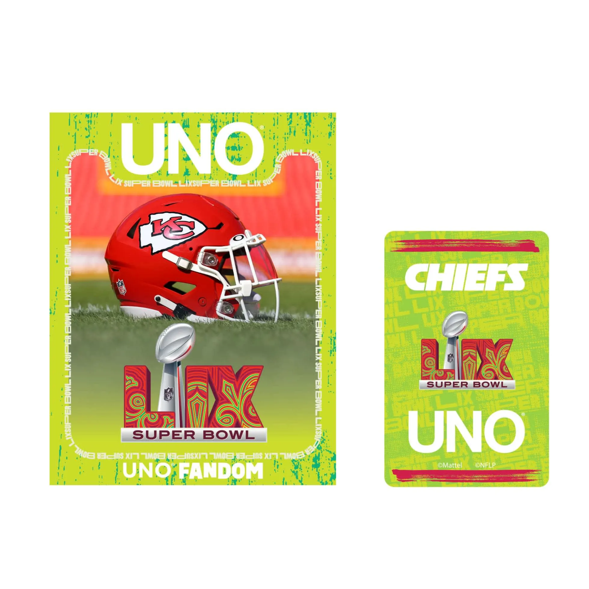 UNO Fandom x Super Bowl LIX Chiefs Card Game
