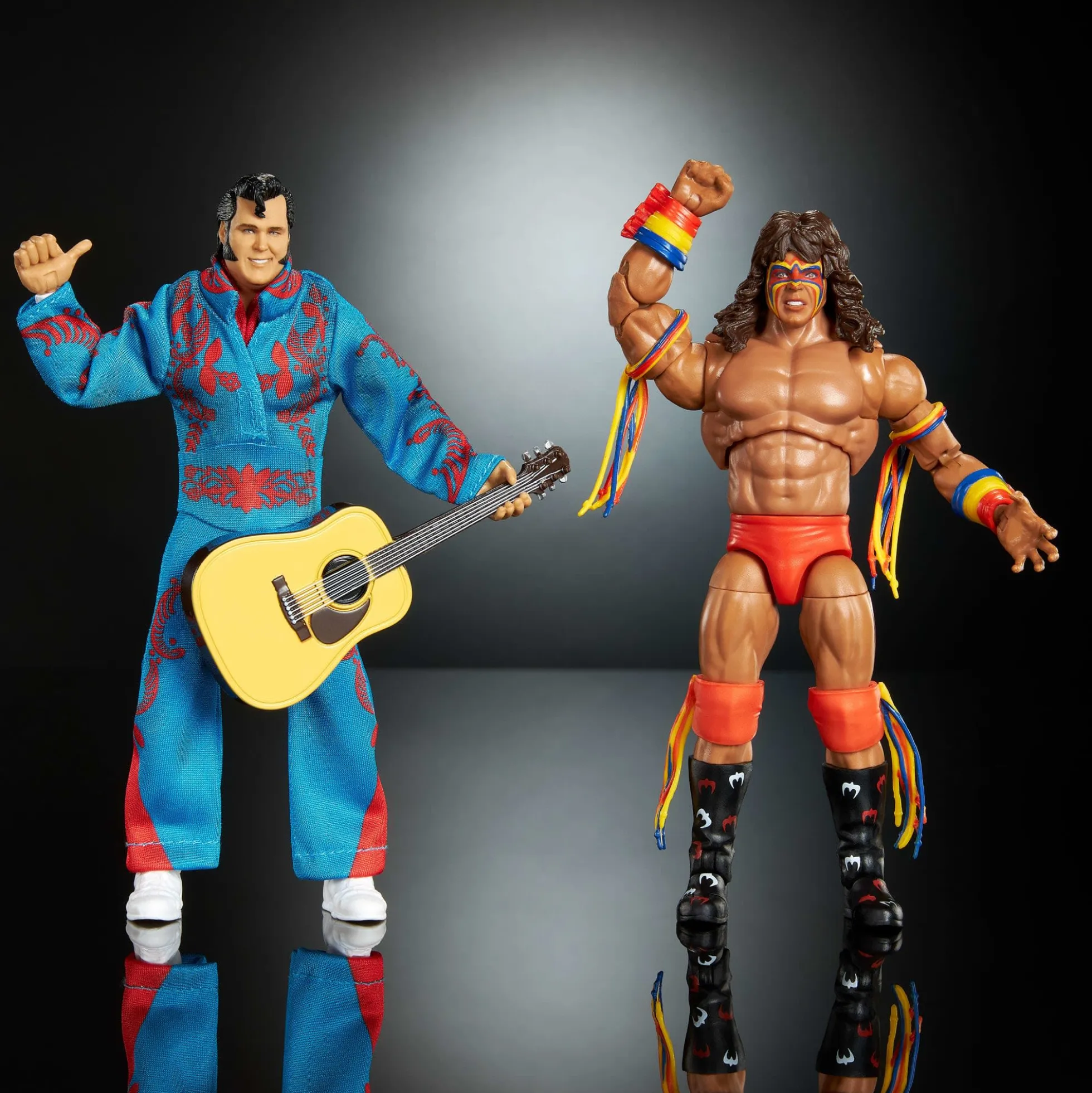 WWE Coliseum Collection Honky Tonk Man & Ultimate Warrior Ultimate Edition Figures