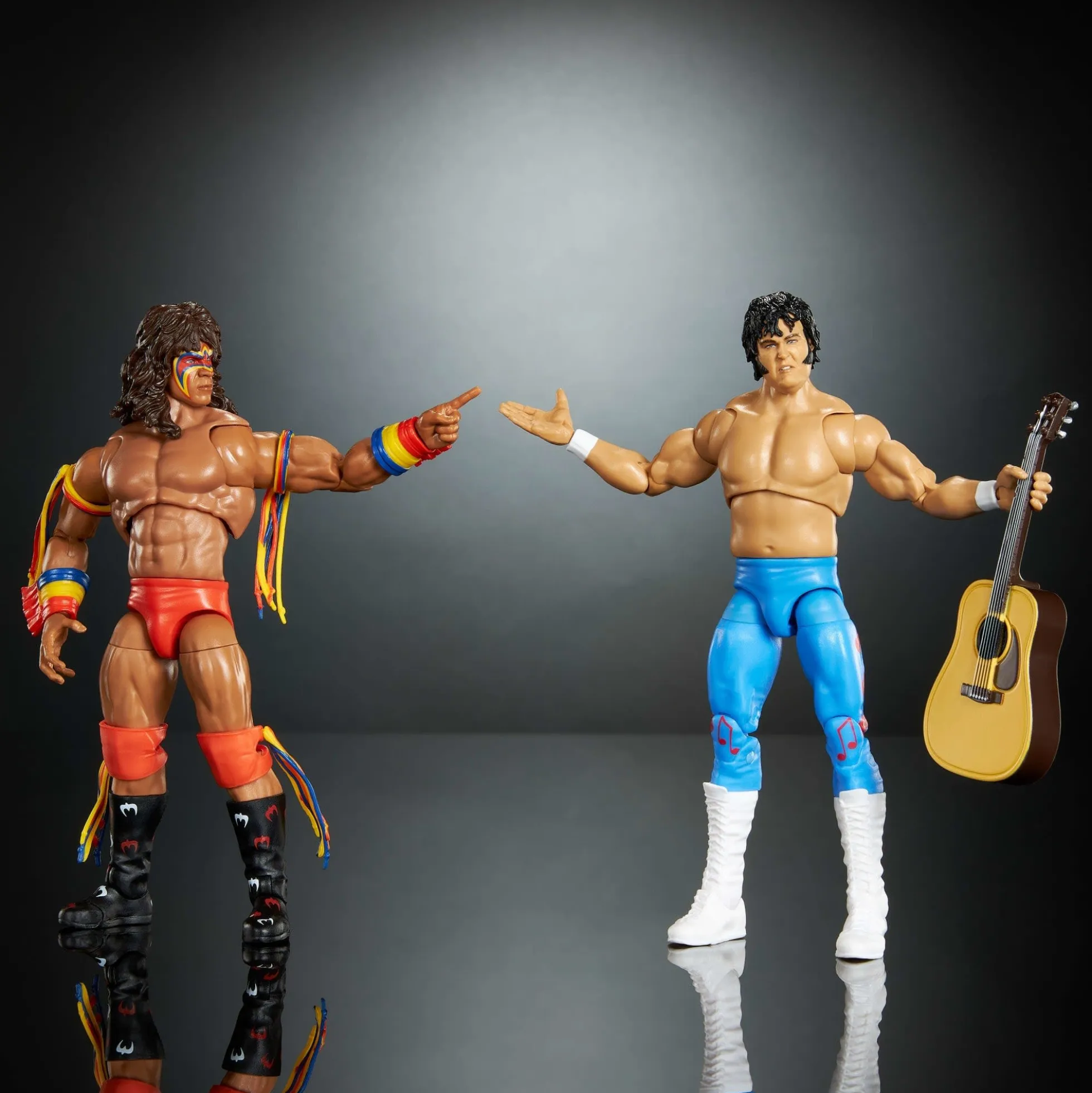 WWE Coliseum Collection Honky Tonk Man & Ultimate Warrior Ultimate Edition Figures