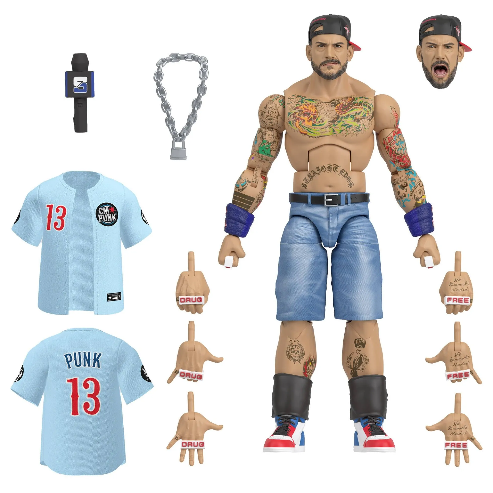 WWE Elite Collection CM Punk “Punk Life” Action Figure