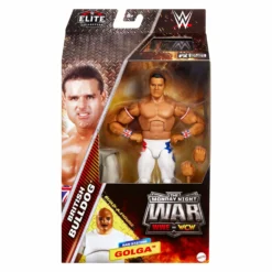 WWE Elite Collection Monday Night War British Bulldog Action Figure & Plus Golga Build-A-Figure Parts