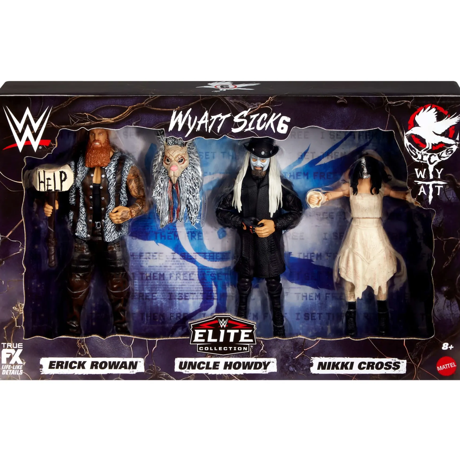 WWE Elite Collection Wyatt Sicks Set of 3 Action Figures