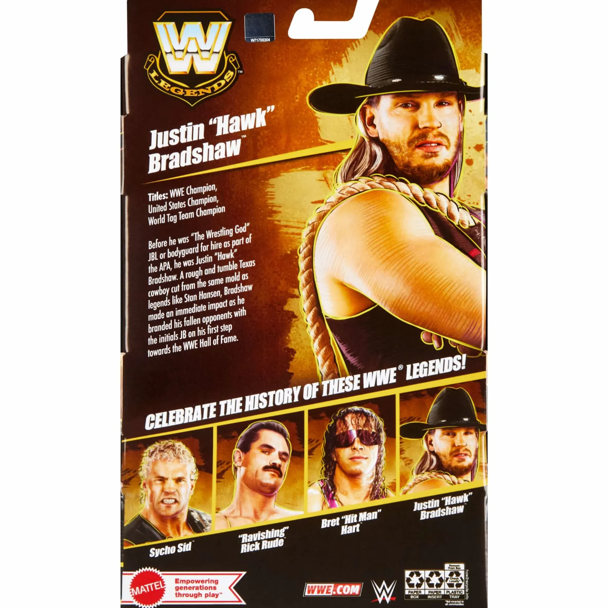 WWE Elite Legends Justin “Hawk” Bradshaw Action Figure