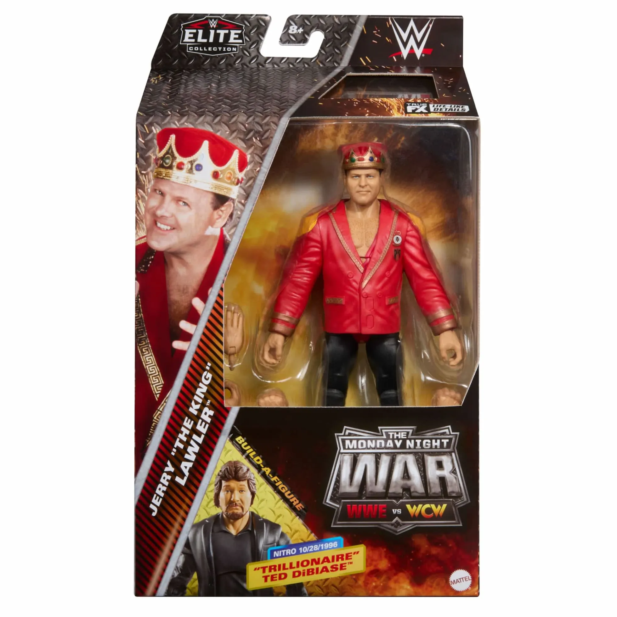 WWE Monday Night War Elite Collection Jerry “The King” Lawler Action Figure