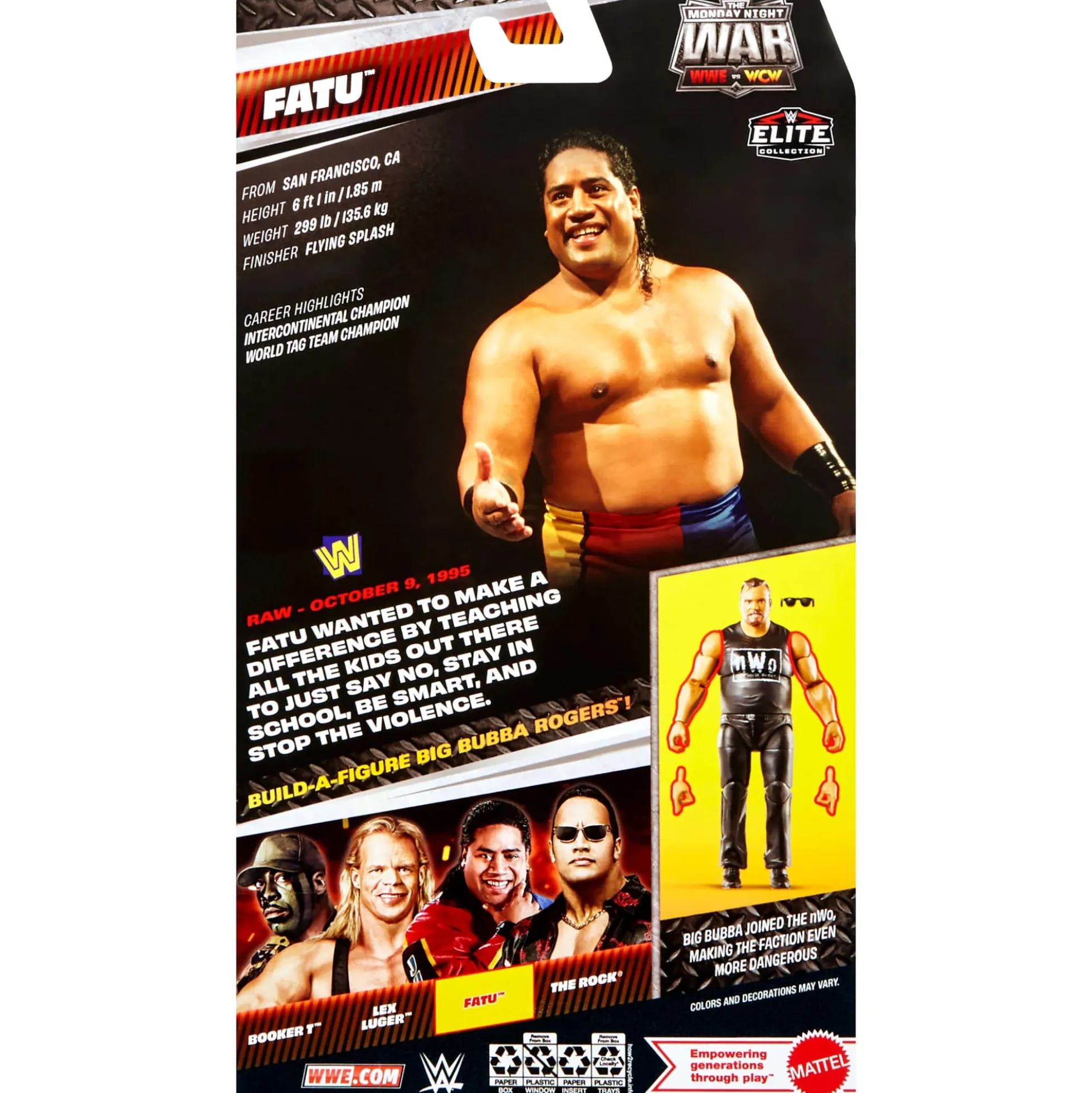 WWE Monday Night War Elite Collection Fatu Action Figure