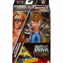 WWE Monday Night War Elite Collection Ultimate Warrior Action Figure & Dusty Rhodes Build-A-Figure Parts
