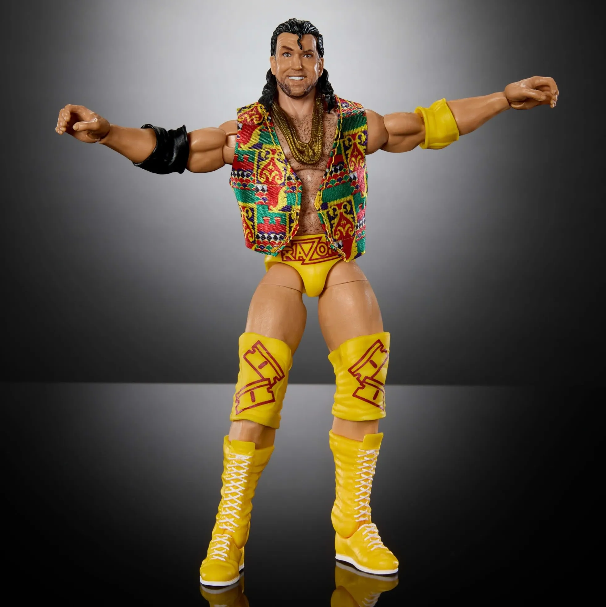 WWE Monday Night War Elite Collection Razor Ramon Action Figure & Dusty Rhodes Build-A-Figure Parts