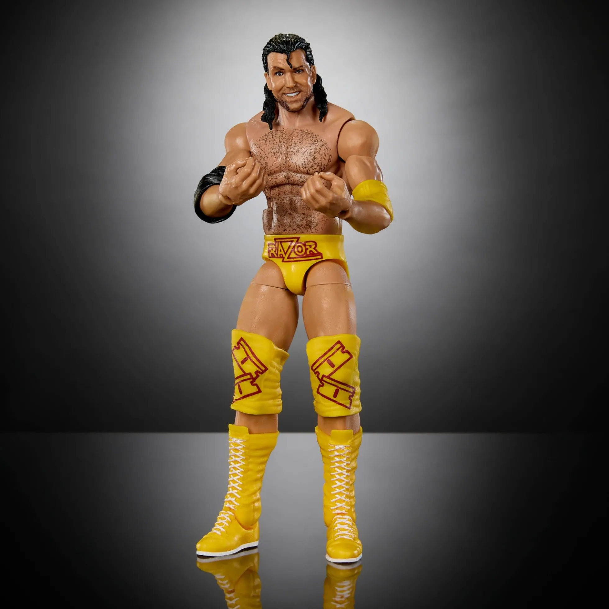 WWE Monday Night War Elite Collection Razor Ramon Action Figure & Dusty Rhodes Build-A-Figure Parts