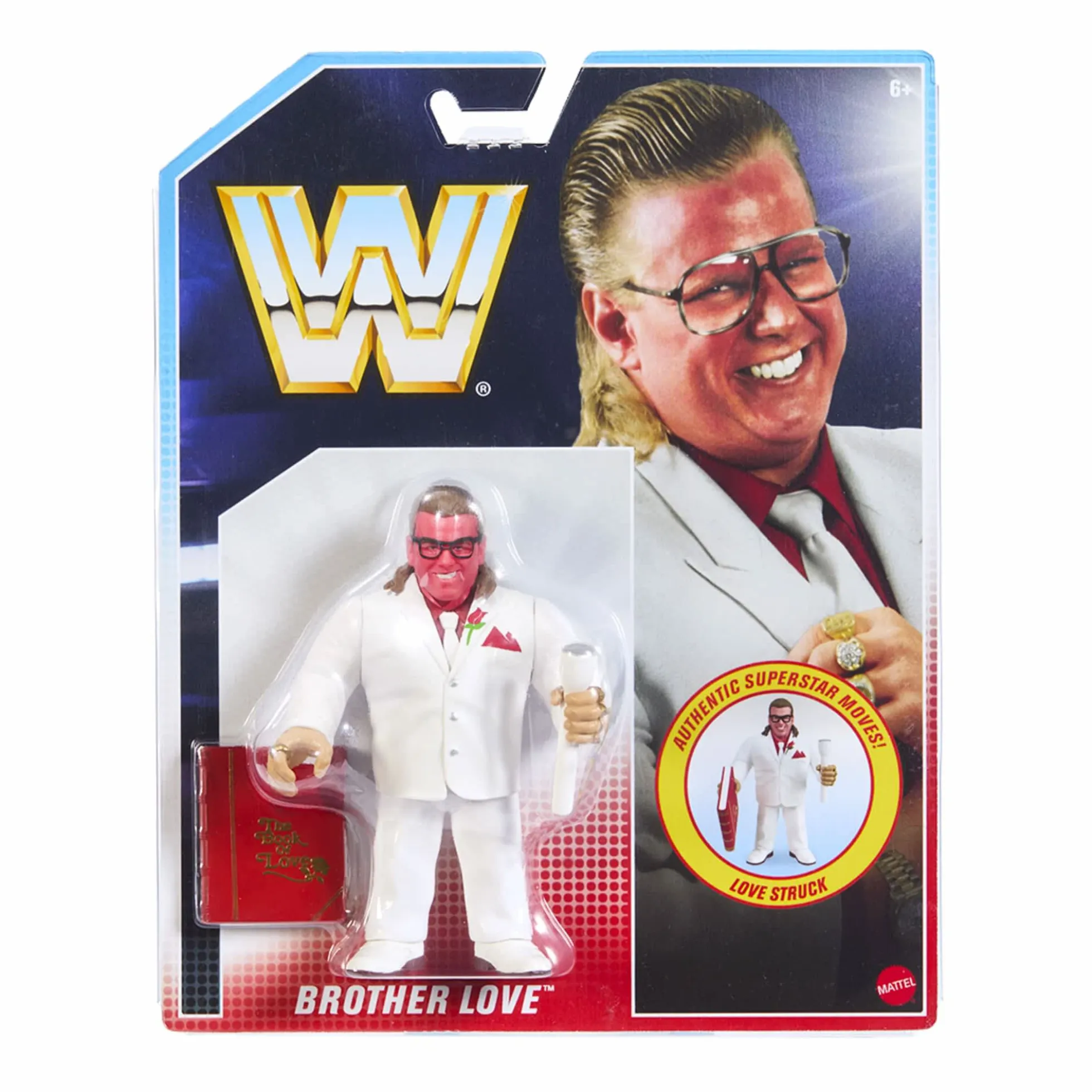 WWE Official Retro Collection Royal Rumble Ring and Brother Love Figure