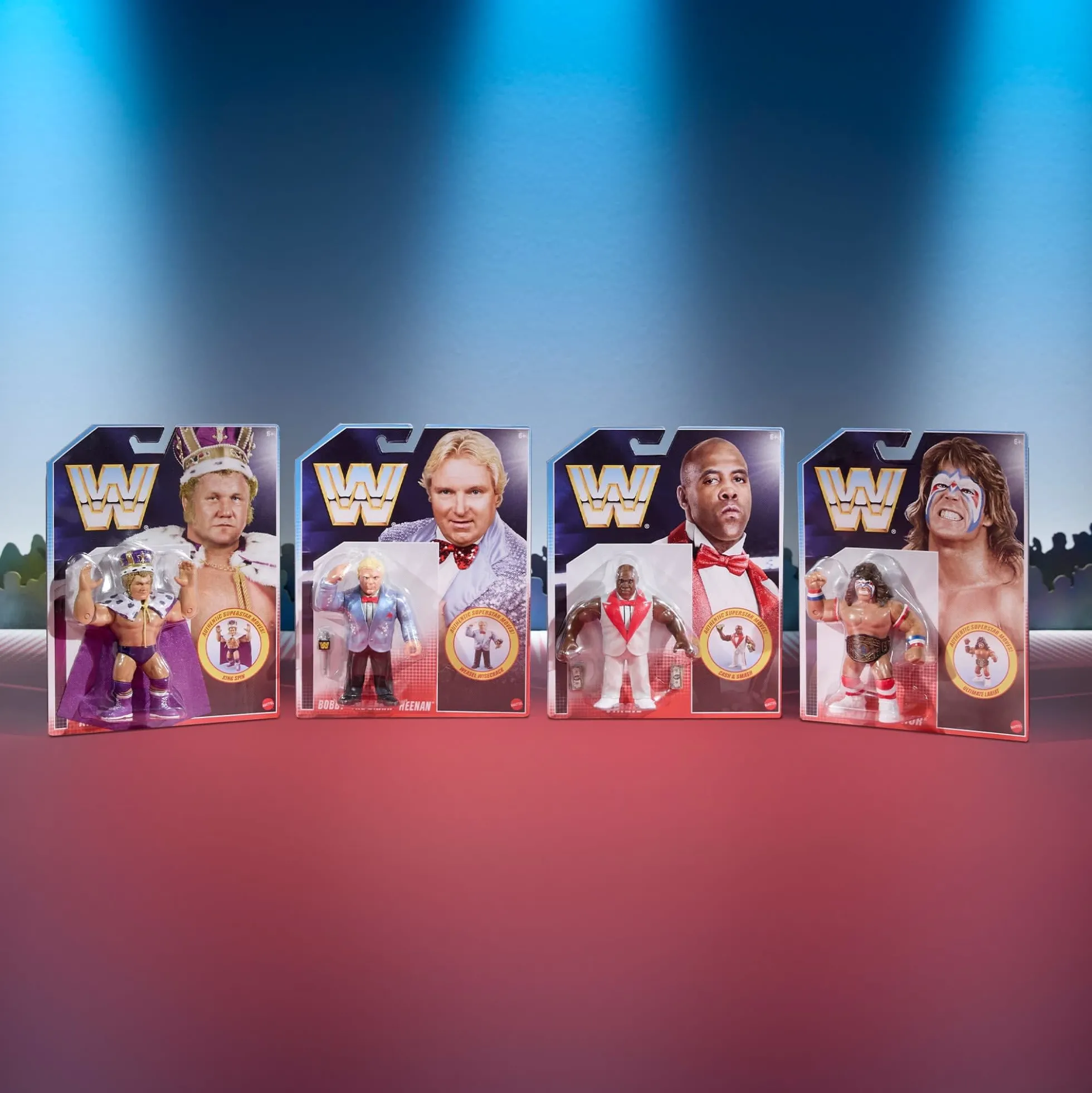 WWE Official Retro 4-Pack Action Figures