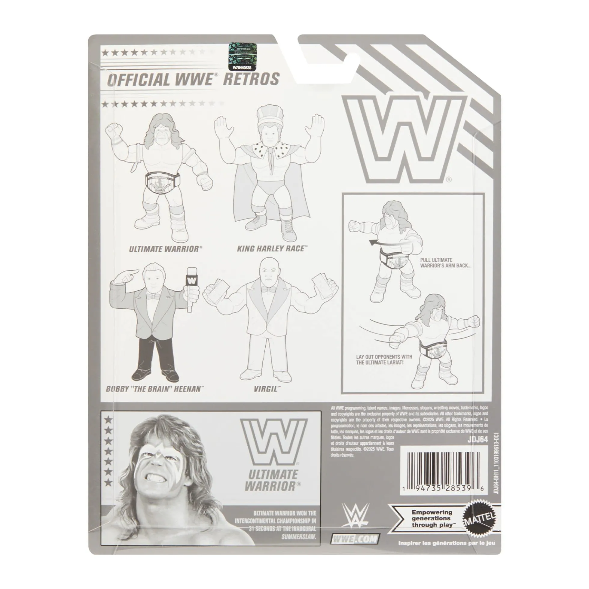 WWE Official Retro 4-Pack Action Figures