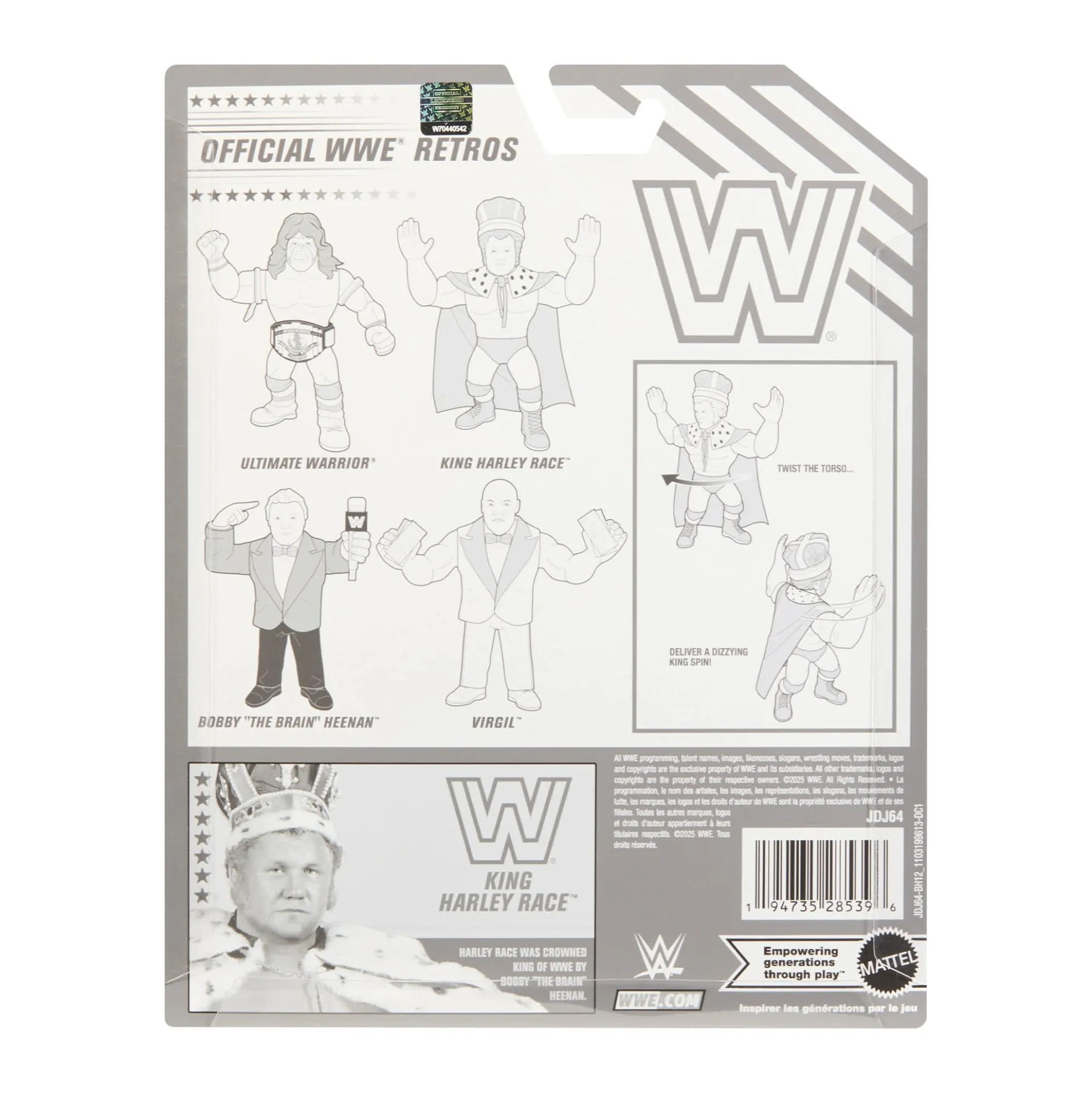 WWE Official Retro 4-Pack Action Figures