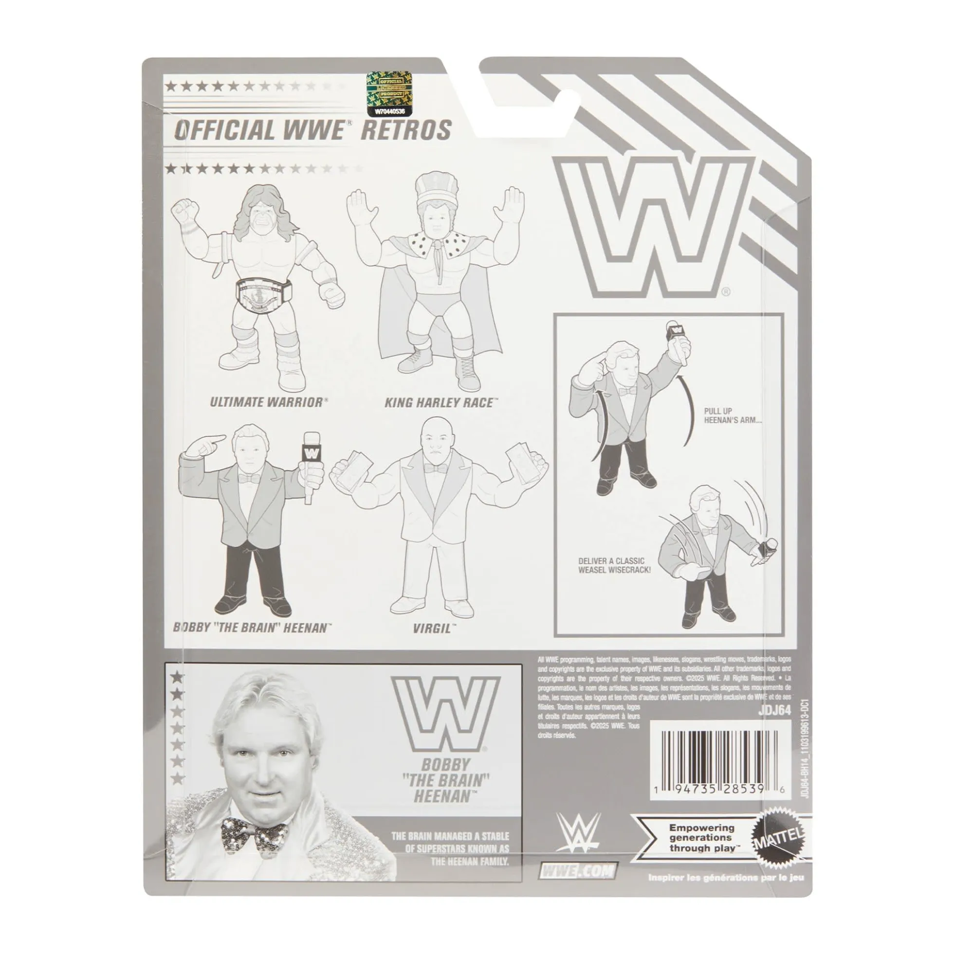 WWE Official Retro 4-Pack Action Figures