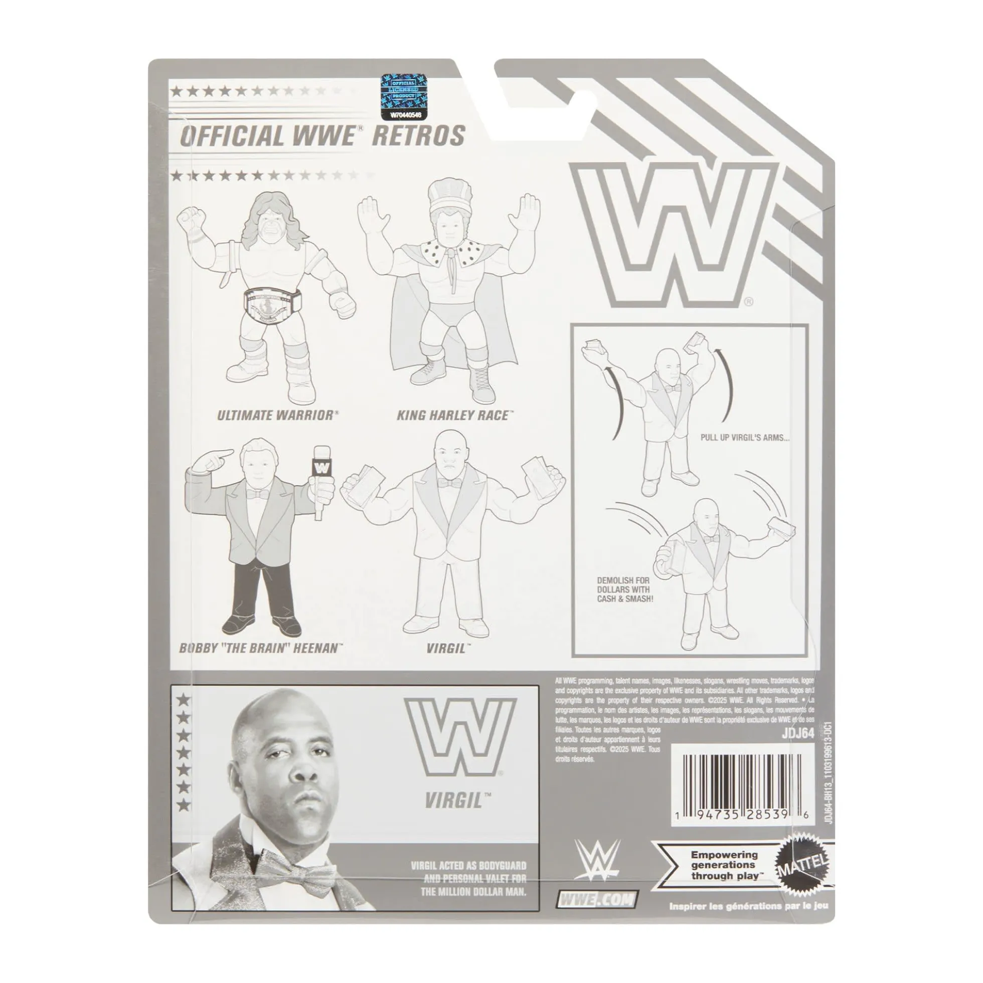 WWE Official Retro 4-Pack Action Figures