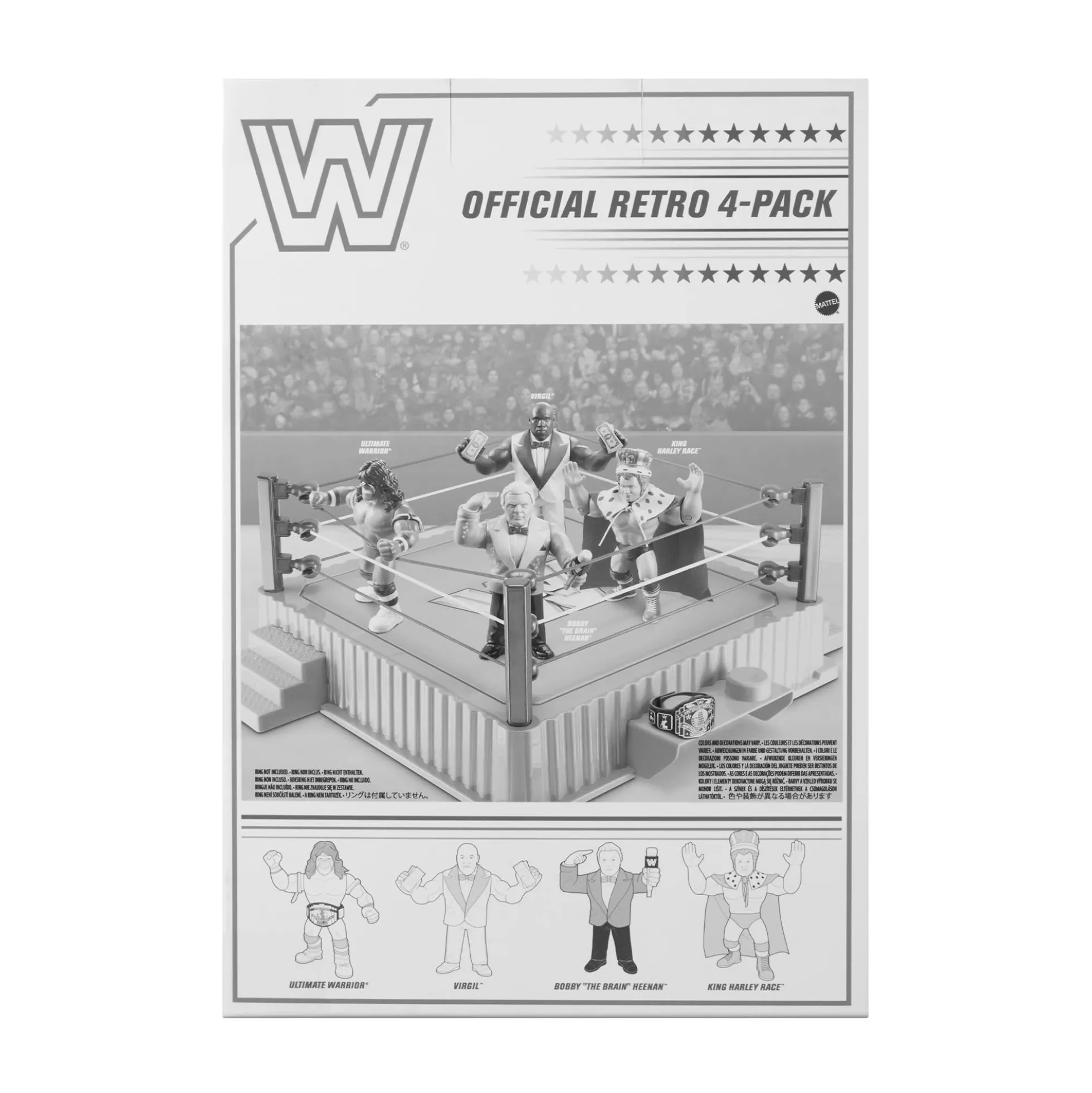 WWE Official Retro 4-Pack Action Figures
