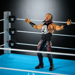 WWE Smack Down Wrestling Ring and WWE Ultimate Edition Jacob Fatu Figure