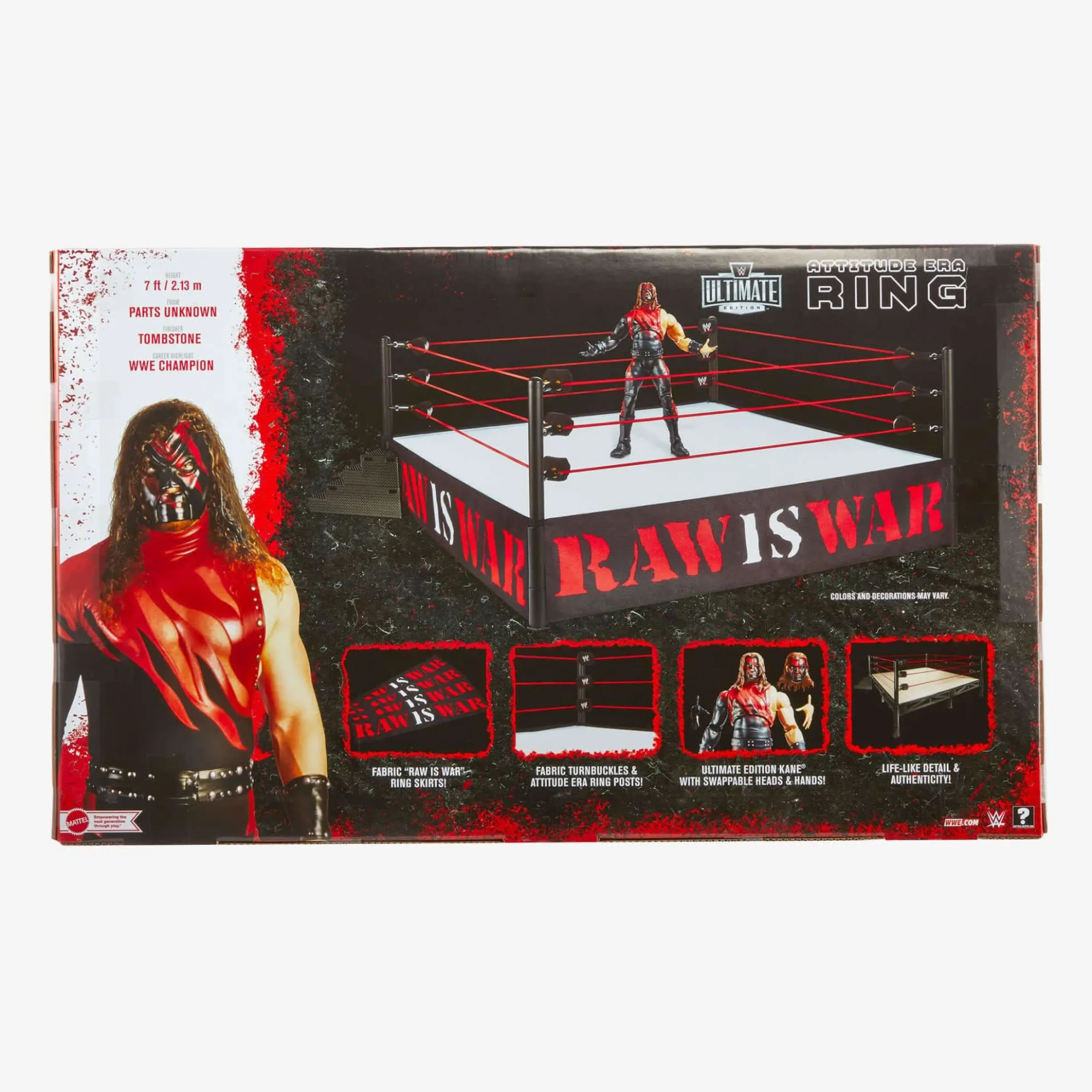 WWE Ultimate Edition Attitude Era Ring and Kane Figure