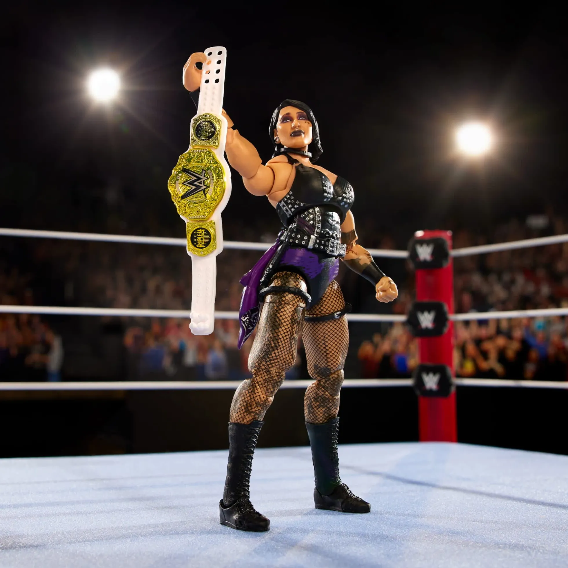 WWE Ultimate Edition RAW Ring and WWE Superstar Rhea Ripley Figure