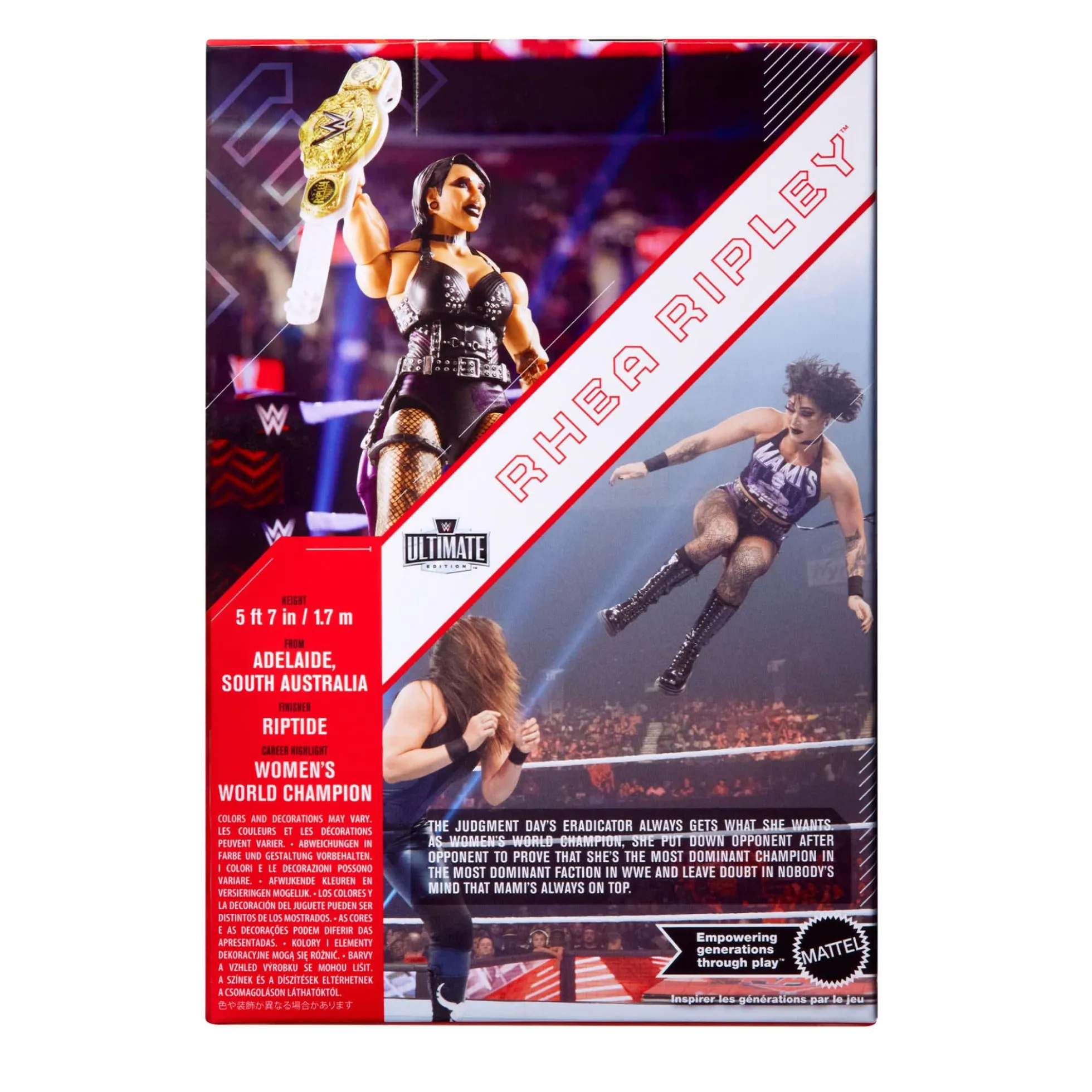 WWE Ultimate Edition RAW Ring and WWE Superstar Rhea Ripley Figure