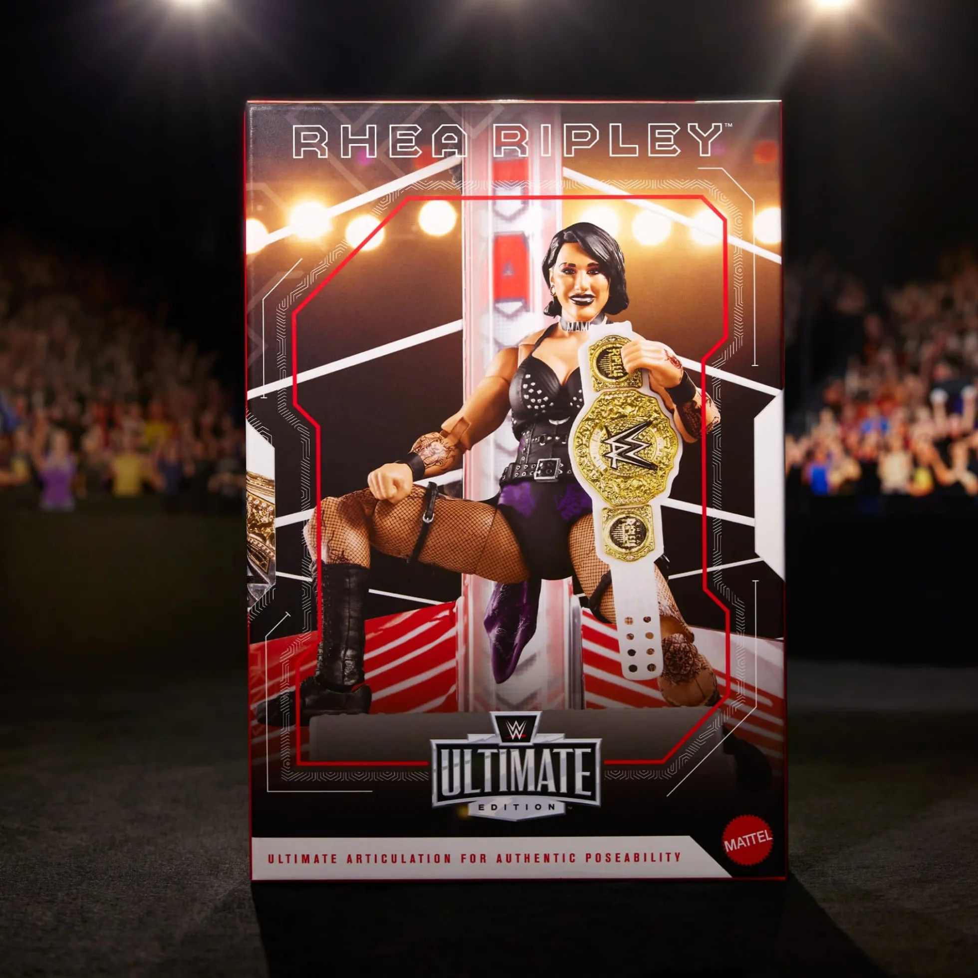 WWE Ultimate Edition RAW Ring and WWE Superstar Rhea Ripley Figure